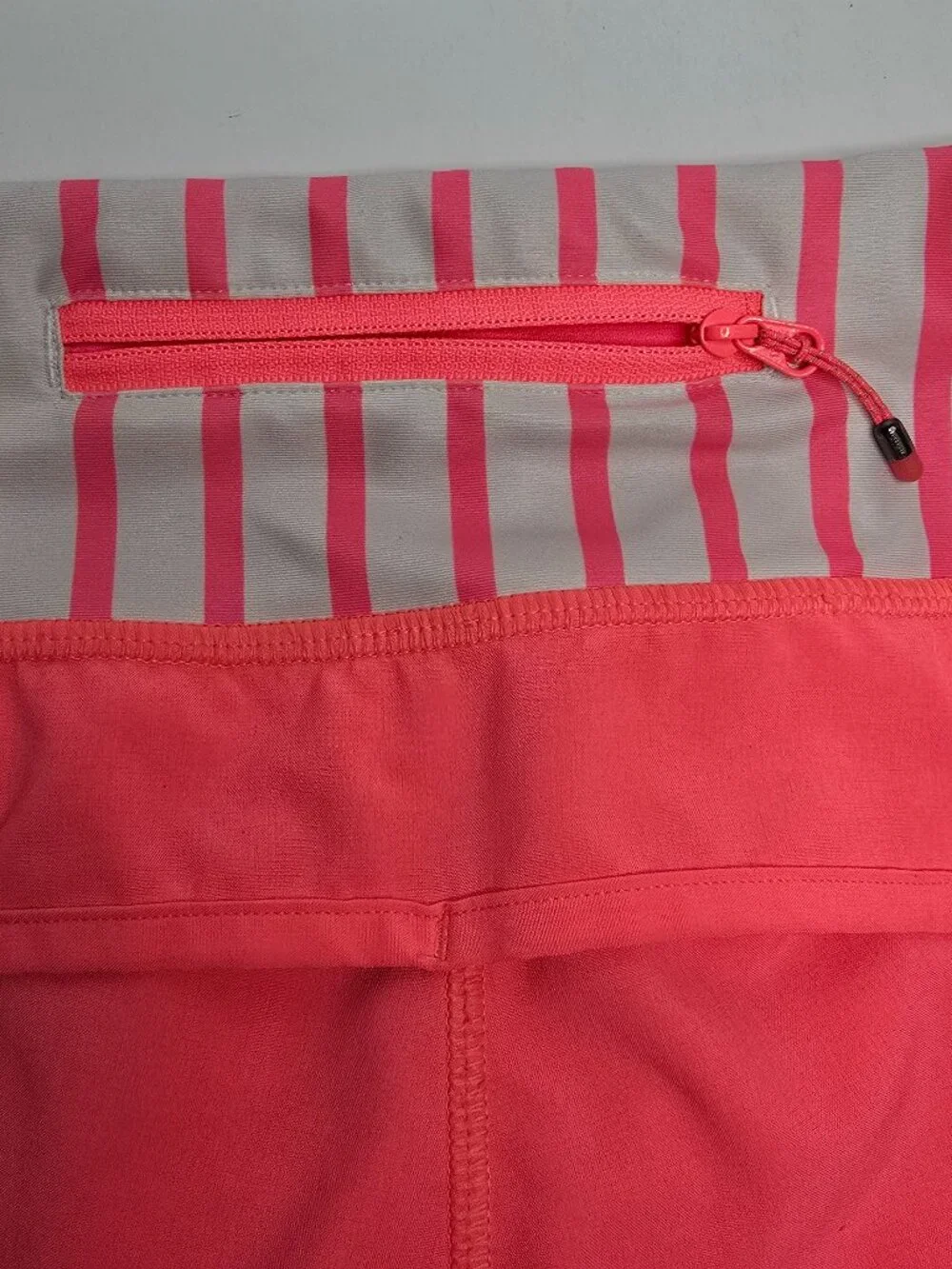 Lululemon Speed Running Shorts Pink Womens Sz 10 Activewear Athletic Striped
